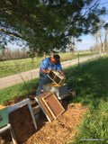 Installing a package of honey bees